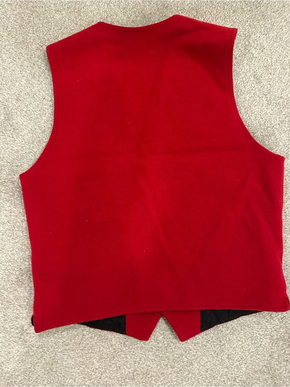 GAP Red Button-Up Wool Blend Vest
